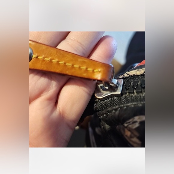 MZ Wallace  Black/Blue Small Floral Sutton bag with Blue Stripe - Picture 11 of 11